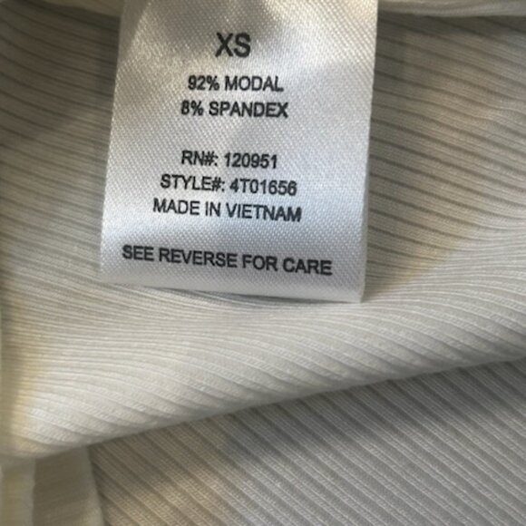 NWT Gypsy + Jade 2 Pack Mauve & Cream Fitted Ribbed Long Sleeve Tees Tops - Picture 7 of 10